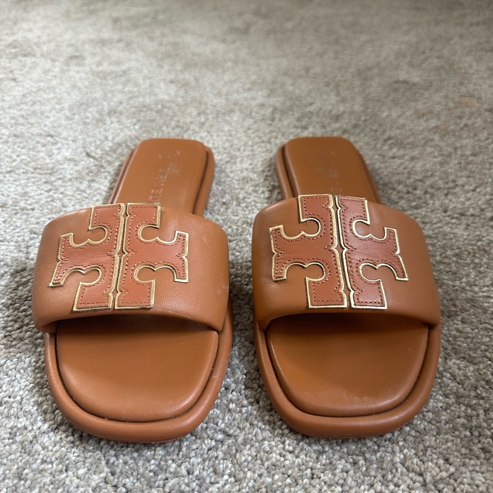 Tory Burch Double T Slide Sandals